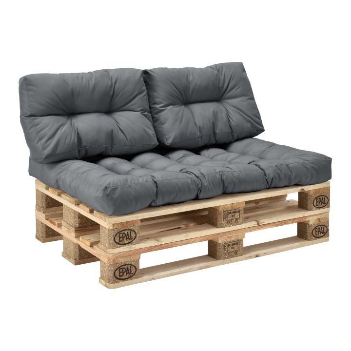 Indoor Canapé D’angle En Palettes 3X Coussin Siège/Dossier encequiconcerne Coussin Canapé Palette