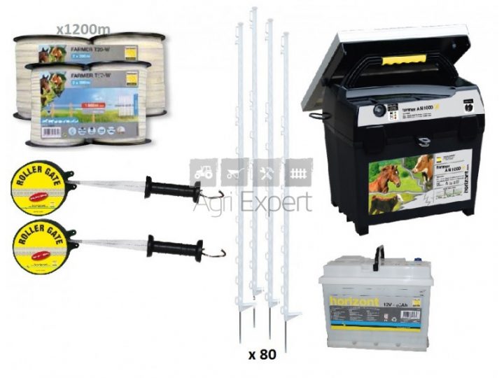 Kit Clôture Électrique Solaire Complet Parc 1 Hectare Kit pour Cloture Electrique Solaire