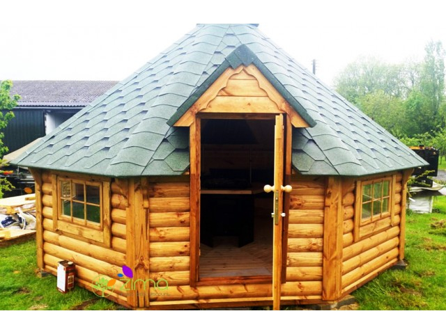 Kota Grill 14,9 M² – Zima – Chalet Bois Discount encequiconcerne Cabane En Bois Occasion