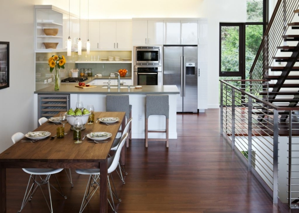 La Cuisine Ouverte Sur La Salle À Manger – 55 Photos concernant Cuisine Salle À Manger 30M2