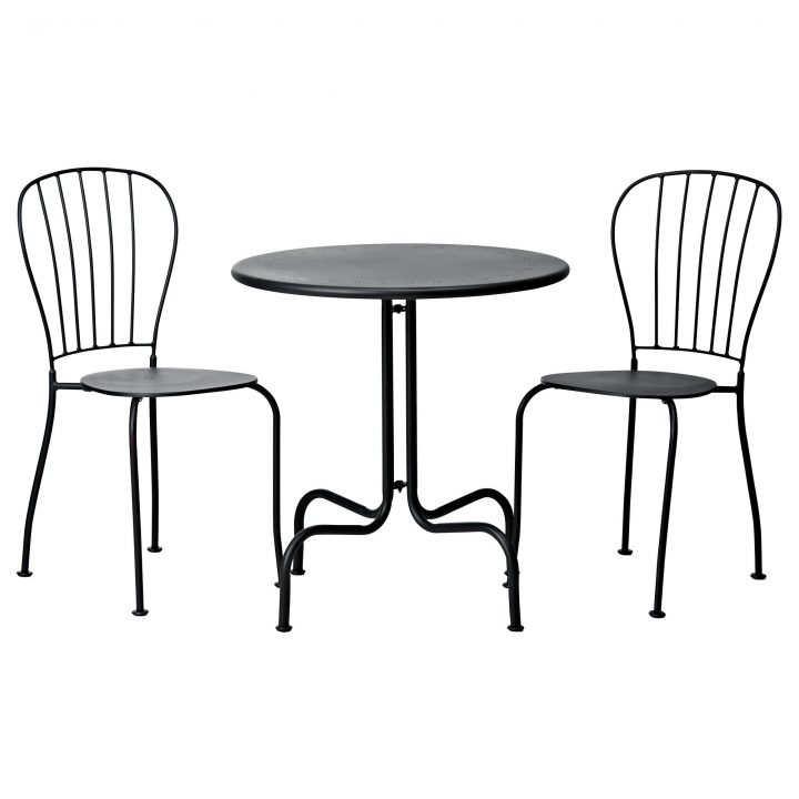 Läckö Table+2 Chairs, Outdoor – Gray | Patio Furniture concernant Table Jardin Ikea