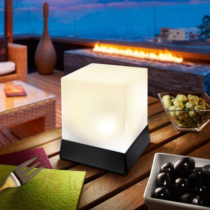 Lampe À Poser Led Solaire Cubique Cube | Led Solaire serapportantà Guirlande Lumineuse Exterieur Professionnel