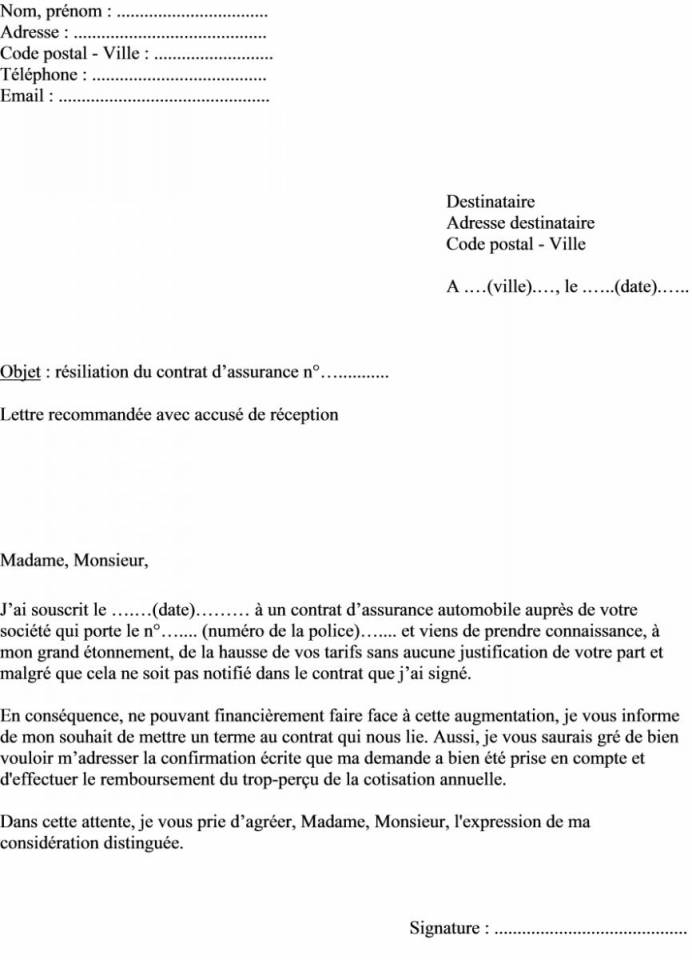 Lettre Type Preavis 1 Mois Meuble – Les Lettres Types tout Préavis Location Meublée