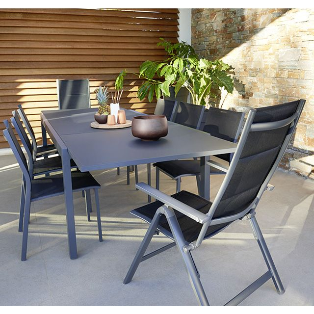 Lot Table De Jardin Sumatra + 4 Chaises De Jardin Batz + 2 concernant Blooma Batz Lot Table De Jardin Sumatra + 4 Chaises De Jardin Batz + 2 concernant Blooma Batz