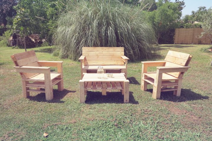 Ma Passion Du Bois: Salon De Jardin En Palettes à Salon De Jardin En Palettes