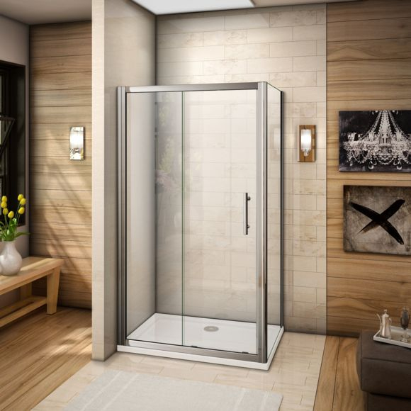 Marque Generique – Cabine De Douche 100X80X185Cm Porte De tout Porte De Douche Pas Cher