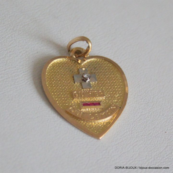 Medaille Or 18K 750 D Amour – L'Atelier Des Bijoux D'Occasion serapportantà Amours D'Occasion