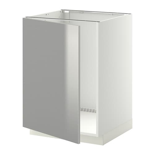 Metod Élt Bas Évier – Blanc, Grevsta Acier Inoxydable – Ikea intérieur Meuble Acier Ikea