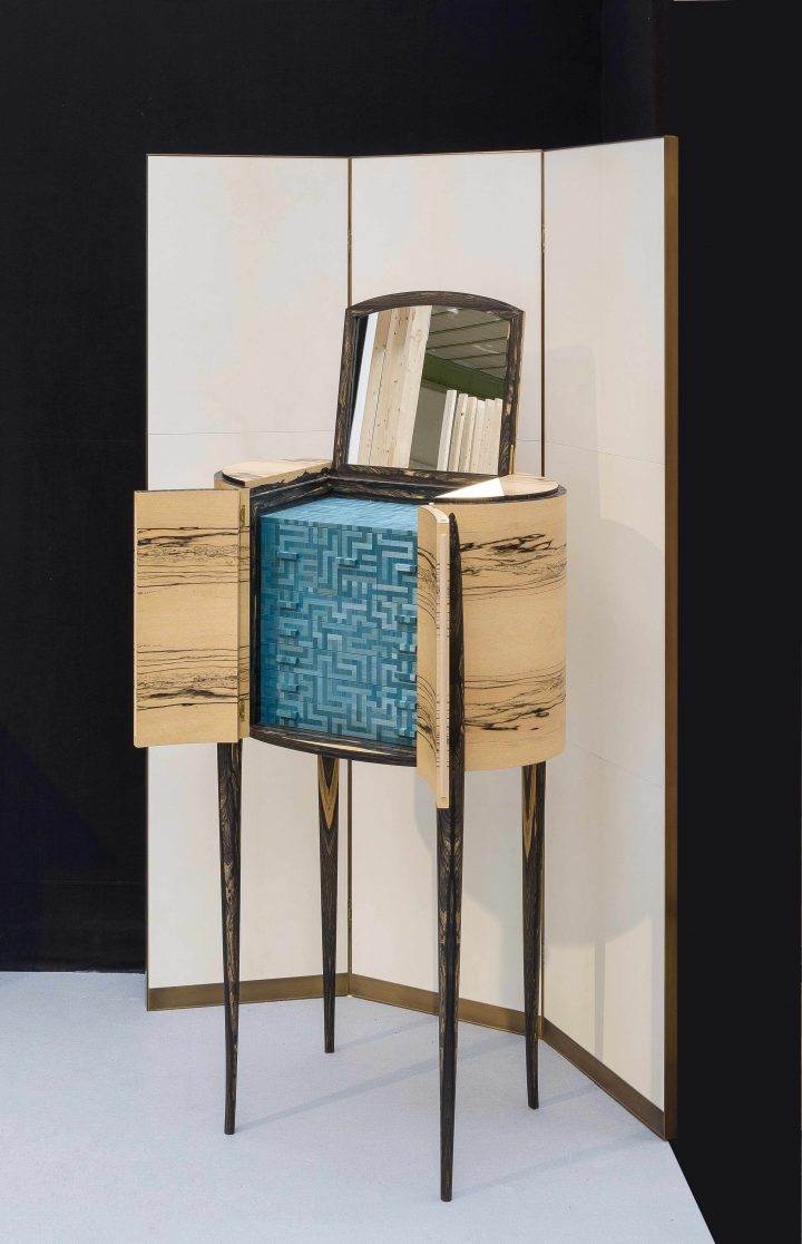 Meuble À Bijoux..jewelry Cabinet Ébène Blanc dedans Meuble A Bijoux Meuble À Bijoux..jewelry Cabinet Ébène Blanc dedans Meuble A Bijoux