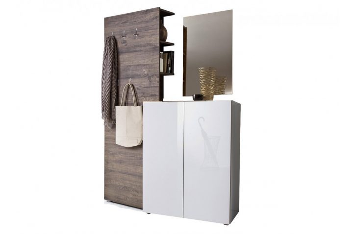 Meuble À Chaussures Vestiaire Design Blanc Laqué & Bois dedans Meuble A Chaussure Blanc Laqué Meuble À Chaussures Vestiaire Design Blanc Laqué & Bois dedans Meuble A Chaussure Blanc Laqué