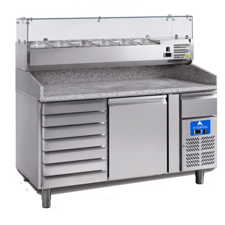 Meuble À Pizzas Réfrigéré 1 Porte + Bloc De 7 Tiroirs pour Meuble A Pizza Meuble À Pizzas Réfrigéré 1 Porte + Bloc De 7 Tiroirs pour Meuble A Pizza