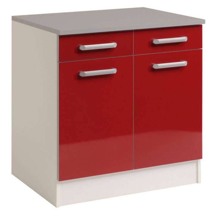 Meuble Bas 2 Tiroirs 2 Portes 60 Cm "Shiny" Rouge à Petit Meuble A Tiroir Meuble Bas 2 Tiroirs 2 Portes 60 Cm "Shiny" Rouge à Petit Meuble A Tiroir