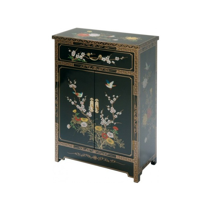 Meuble Chinois Noir Laqué – Promodiscountmeubles: Magasin encequiconcerne Meubles Asiatiques