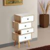 Meuble Commode Chiffonnier Style Scandinave 4 Tiroirs serapportantà Meuble Style Scandinave Pas Cher