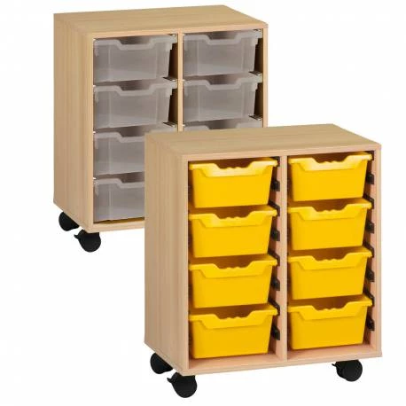 meuble avec bacs de rangement