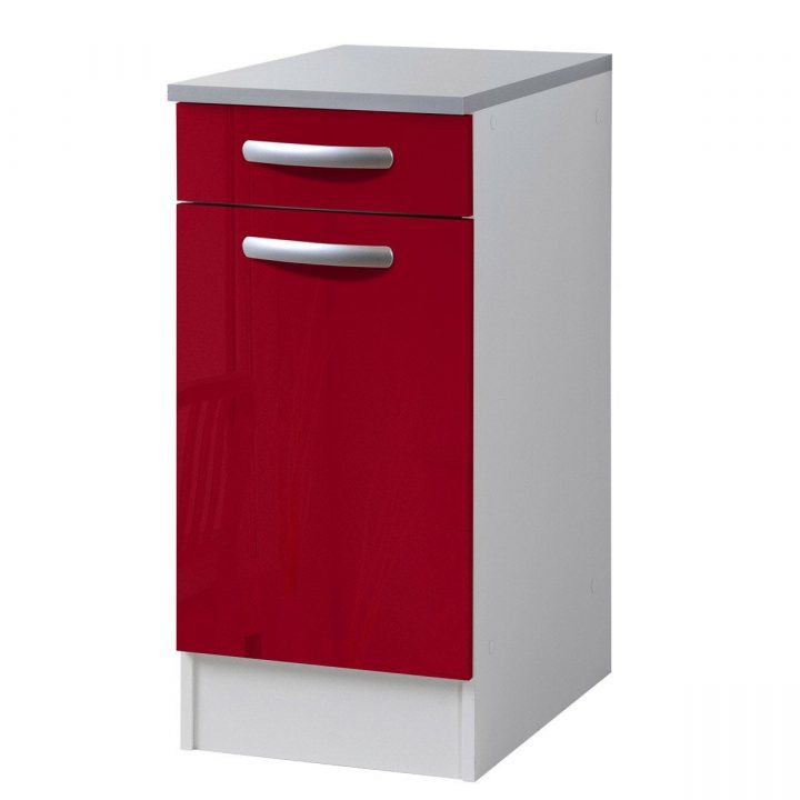 Meuble De Cuisine Bas 1 Porte + 1 Tiroir, Rouge Brillant concernant Meuble À Chaussures Leroy Merlin Meuble De Cuisine Bas 1 Porte + 1 Tiroir, Rouge Brillant concernant Meuble À Chaussures Leroy Merlin