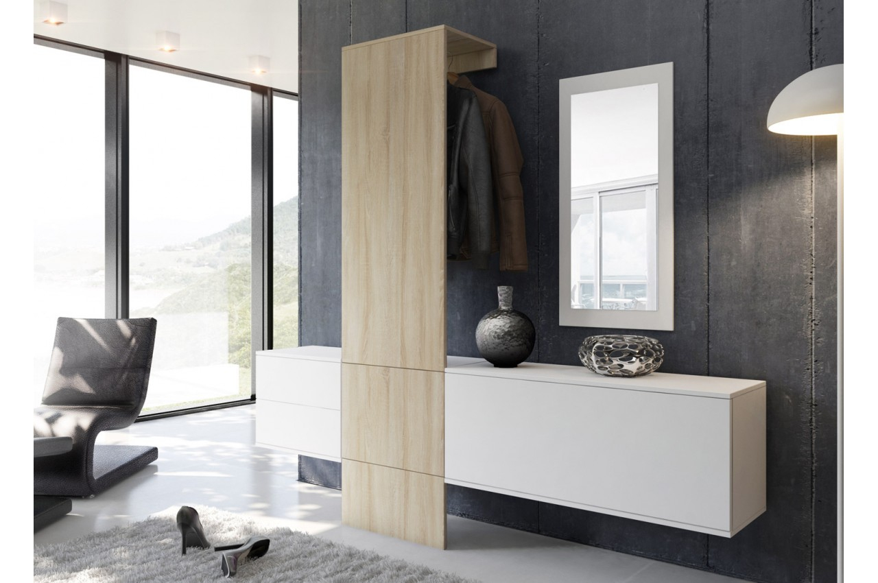 Meuble D'Entrée Vestiaire Design - Trendymobilier tout Meuble Entree Suspendu Meuble D'Entrée Vestiaire Design - Trendymobilier tout Meuble Entree Suspendu