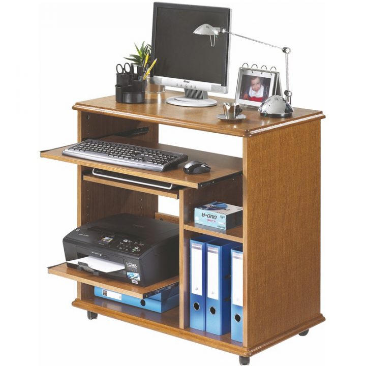 Meuble Informatique Sur Roulettes Louiquat – Univers Du Bureau encequiconcerne Meuble Ordi