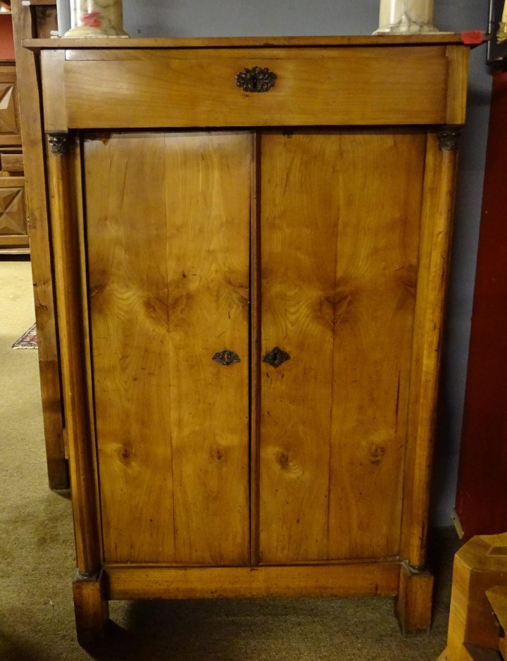 Meuble : Lingère Empire En Merisier 19Es (Porte Acc) intérieur Lingère Meuble