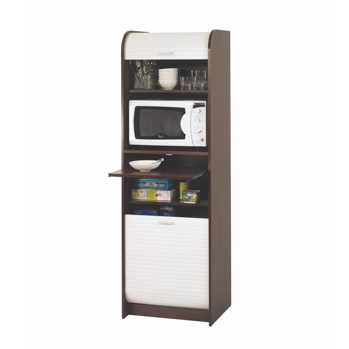 Meuble Micro Onde Marron Et Blanc Nantes – Lestendances.fr avec Meuble A Micro Onde