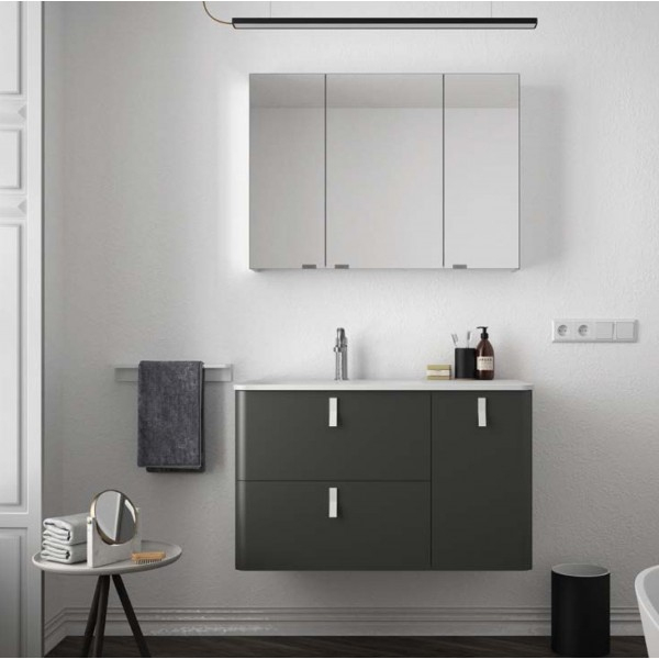 Meuble Salle De Bain Suspendu Uniiq 900 Anthracite Mat dedans Tikamoon – Meuble Salle De Bain Meuble Salle De Bain Suspendu Uniiq 900 Anthracite Mat dedans Tikamoon – Meuble Salle De Bain