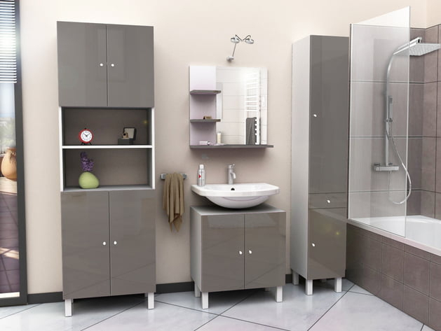 Meuble Sous-Lavabo Soramena Par Conforama dedans Meuble Sous Lavabo Castorama