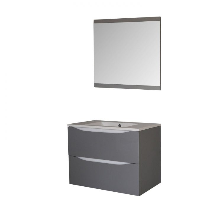 Meuble Sous-Vasque + Miroir L.79.4 X H.58 X P.45.5 Cm pour Meuble À Chaussures Leroy Merlin Meuble Sous-Vasque + Miroir L.79.4 X H.58 X P.45.5 Cm pour Meuble À Chaussures Leroy Merlin