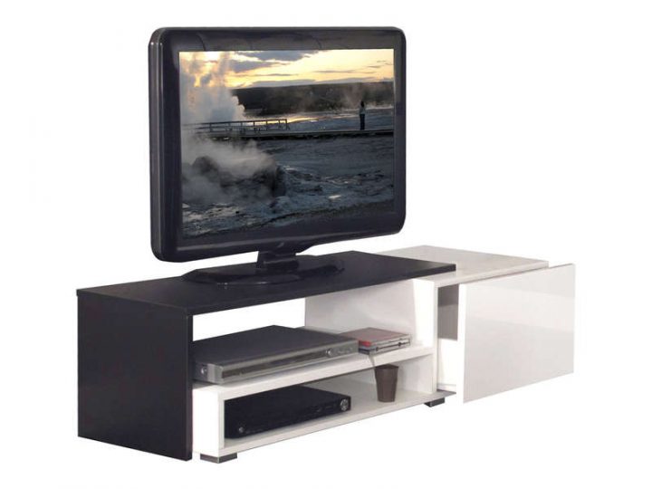 Meuble Tv 1 Tiroir Sur Coulisse+2 Niches Rubis Coloris encequiconcerne Conforama Meubles Tv