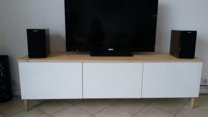 Meuble Tv Avec Besta Ikea | Déco | Meuble Tv, Mobilier De tout Meuble Tv Avec Enceinte