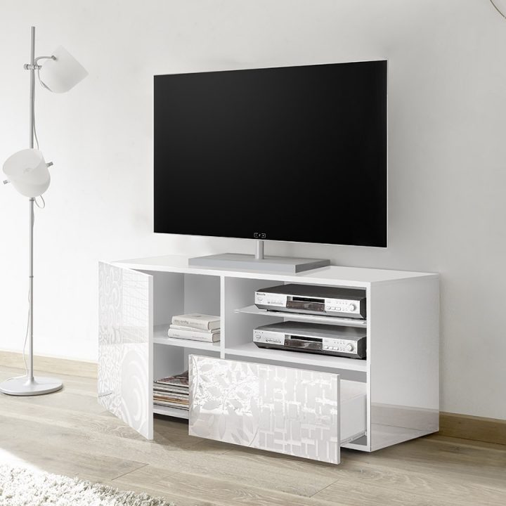Meuble Tv Blanc Laqué Design, Petit Meuble Tele, Banc Tv Led intérieur Meuble Tele Led Meuble Tv Blanc Laqué Design, Petit Meuble Tele, Banc Tv Led intérieur Meuble Tele Led
