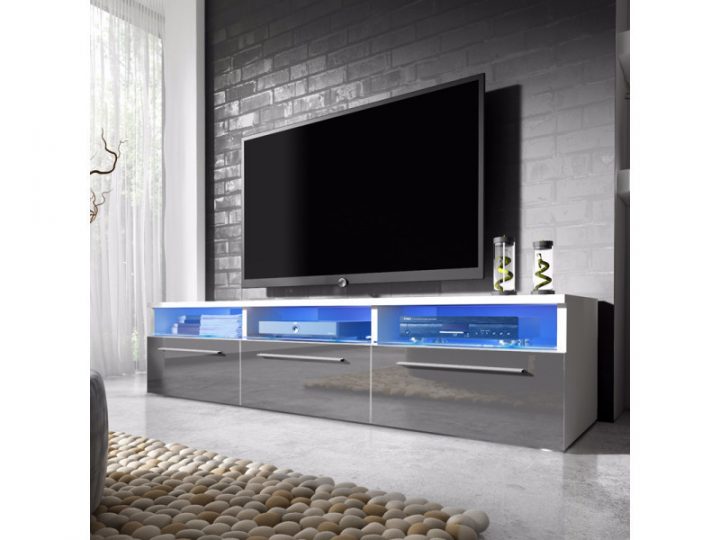 Meuble Tv / Meuble Salon – Lavello – 140 Cm – Blanc Mat destiné Meuble Tele Led Meuble Tv / Meuble Salon – Lavello – 140 Cm – Blanc Mat destiné Meuble Tele Led