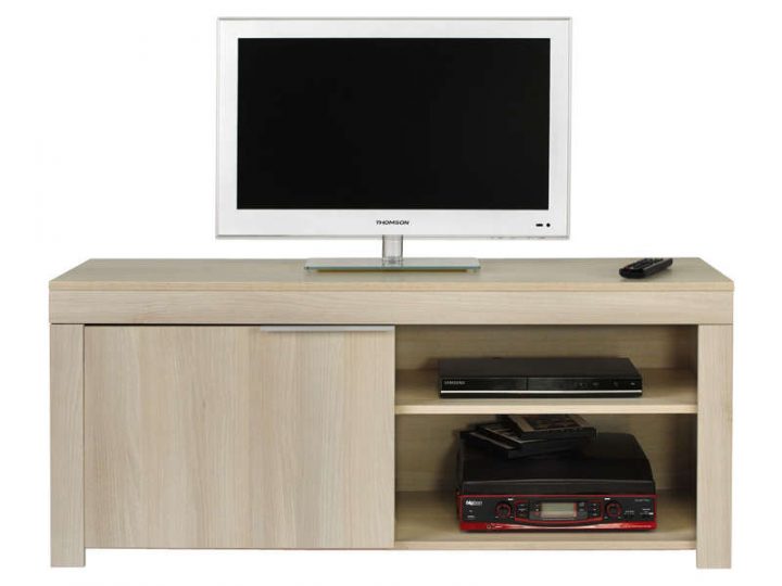 Meuble Tv Rubis Coloris Acacia – Vente De Meuble Et avec Conforama Meubles Tv