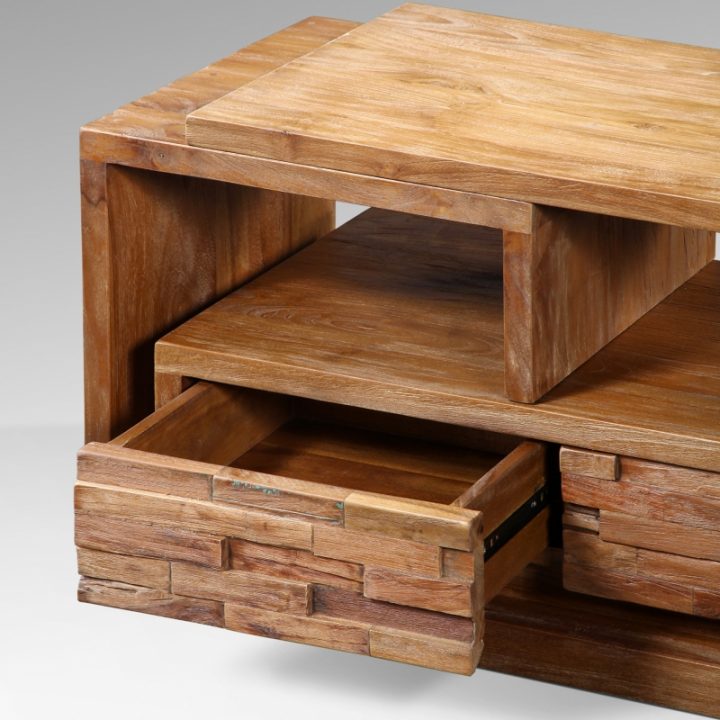 Meuble Tv Teck Naturalia avec Meuble Tv Teck