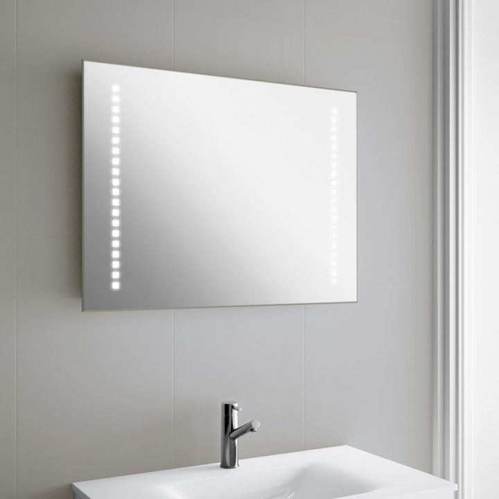 Miroir Lumineux Led Salle De Bain 80X60 Cm, Horizontal tout Miroir Salle De Bain Bricoman