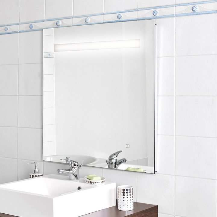 Miroir Rétro Éclairant serapportantà Bricoman Miroir Salle De Bain