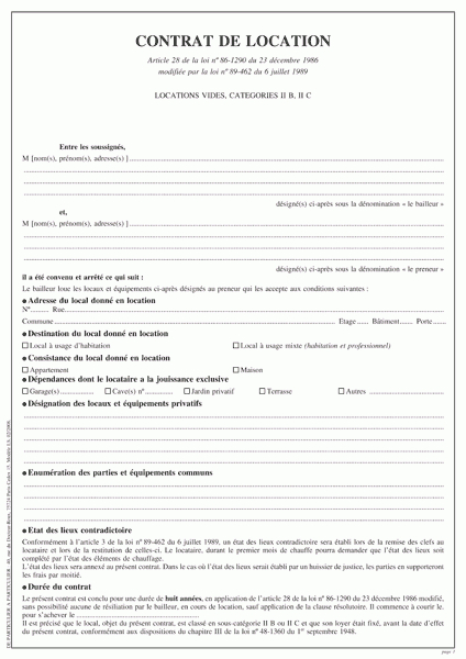 Modele Contrat De Location De Maison Non Meuble – Teenzstore à Modele De Contrat De Location Saisonniere Meublée Gratuit