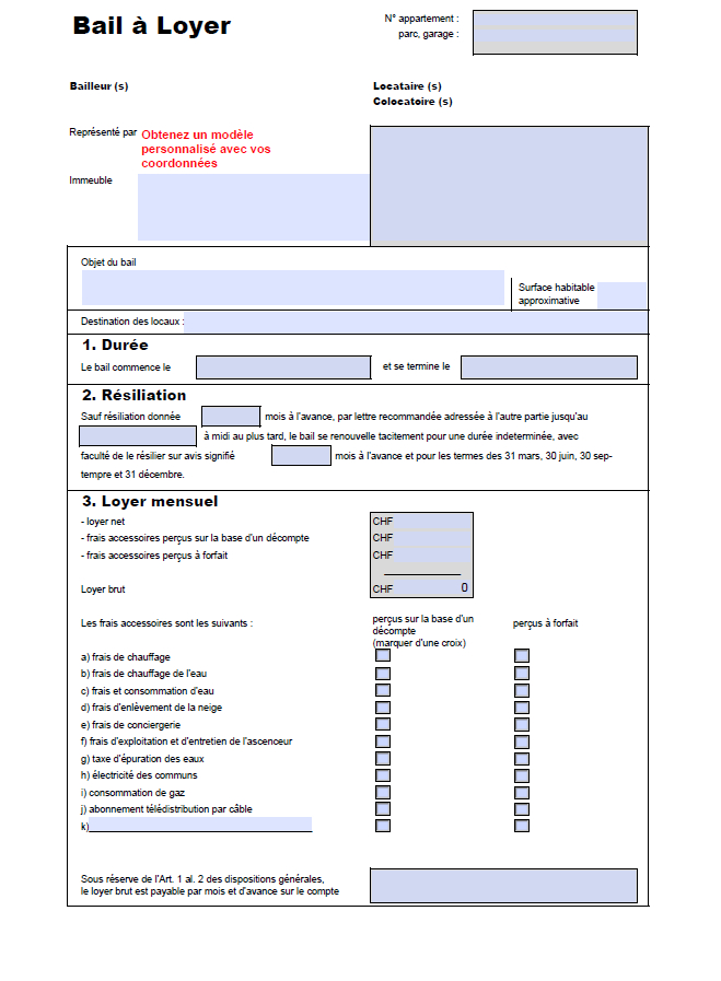 Modele De Bail De Location tout Modèle Bail Meublé Gratuit