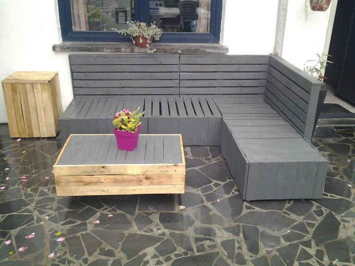 Mon Salon De Jardin En Palette dedans Salon De Jardin Palette