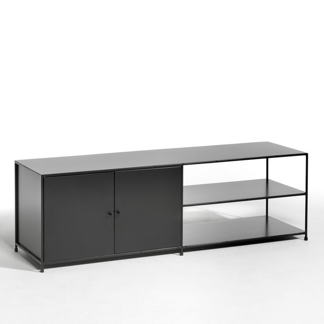 Mueble Para Tv De Metal Largo 2 Puertas, Romy Am.pm. | La encequiconcerne Meubles Ampm
