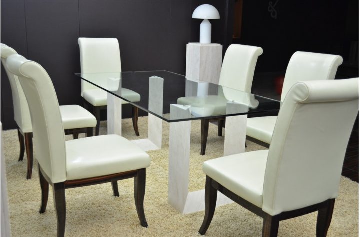 Naxos: Table Salle À Manger En Marbre Travertin Persan encequiconcerne Table Marbre Salle A Manger