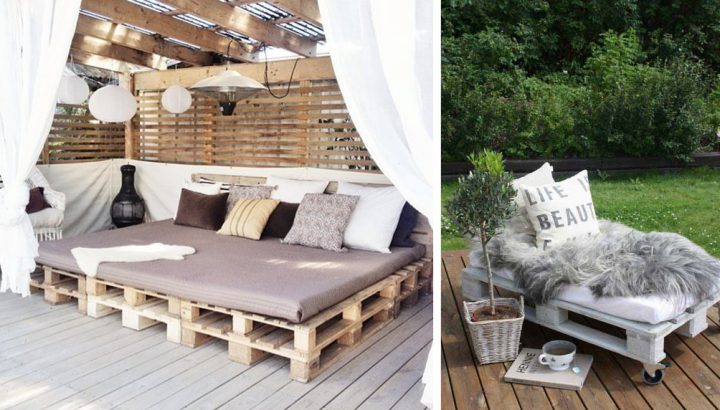 Pallets As Outdoor Furniture For Rentals – Bnbstaging Le Blog dedans Salon De Jardin En Palette
