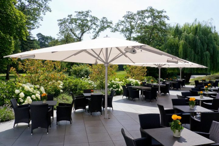 Parasols De Tous Types Et Toutes Tailles – Abriglass pour Parasol Déporté Haut De Gamme