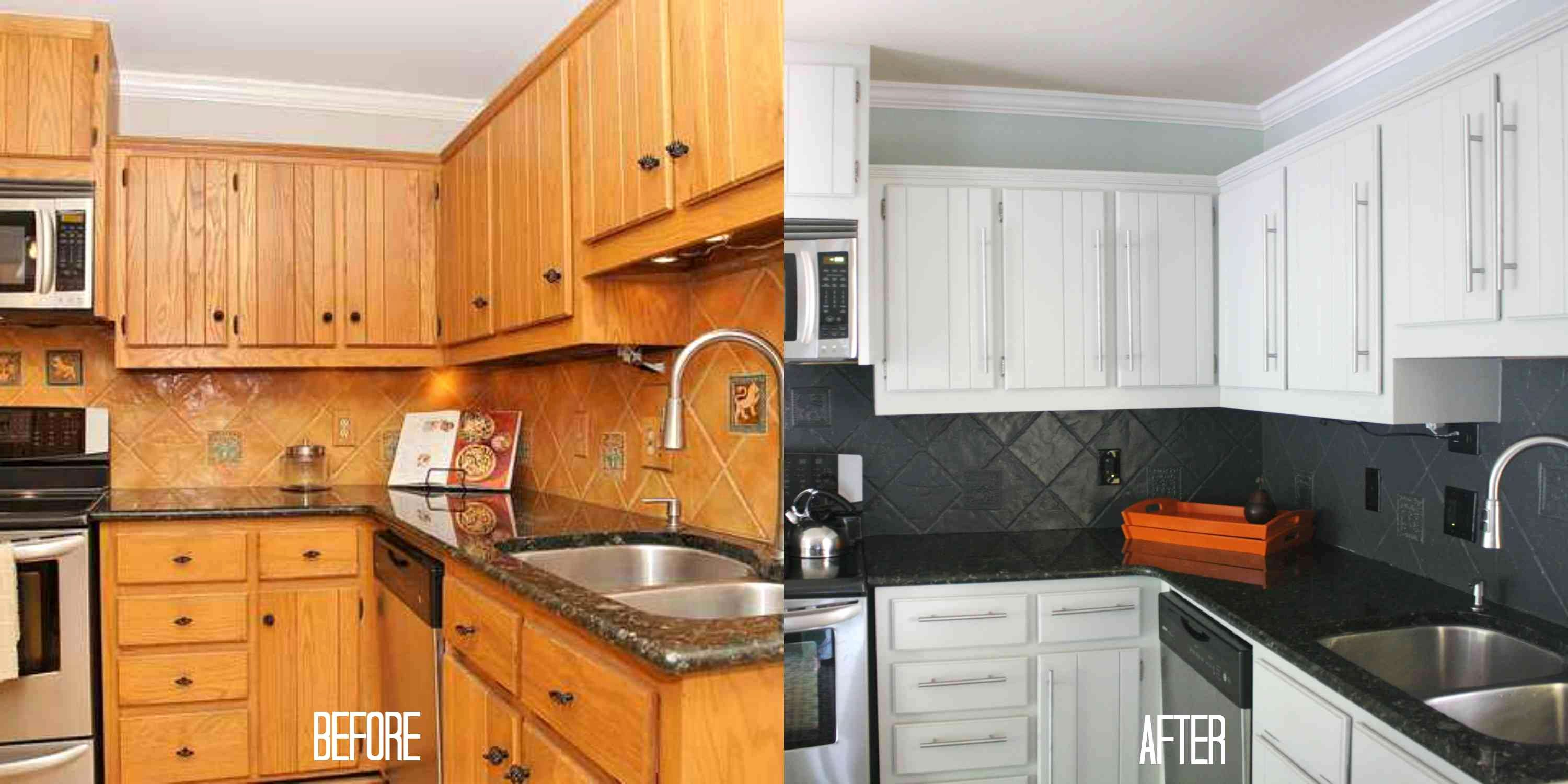 Peindre Un Meuble En Bois Vernis Fraîche Renover Cuisine destiné Peindre Bois Vernis