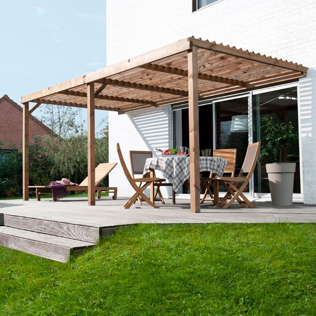 Pergola Lorge – Composition N°3 – Castorama | Pergola Bois encequiconcerne Pergola Bois Pas Cher Castorama