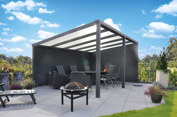 Pergola Polycarbonate – Pergola Sur Mesure – Pergola serapportantà Abri Aluminium Sur Mesure