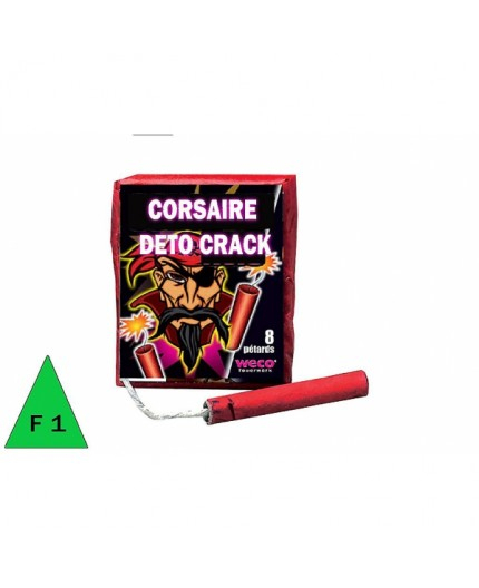 Petard Corsaire Deto Crack (1 Paquet De 8 Pétard ) avec Crack Déstockage