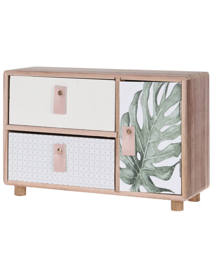 Petit Meuble «Deco Palm», 2 Tiroirs concernant Petit Meuble A Tiroir Petit Meuble «Deco Palm», 2 Tiroirs concernant Petit Meuble A Tiroir