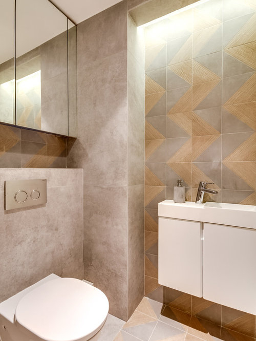 Photos Et Idées Déco De Wc Et Toilettes destiné Carrelage Wc Tendance