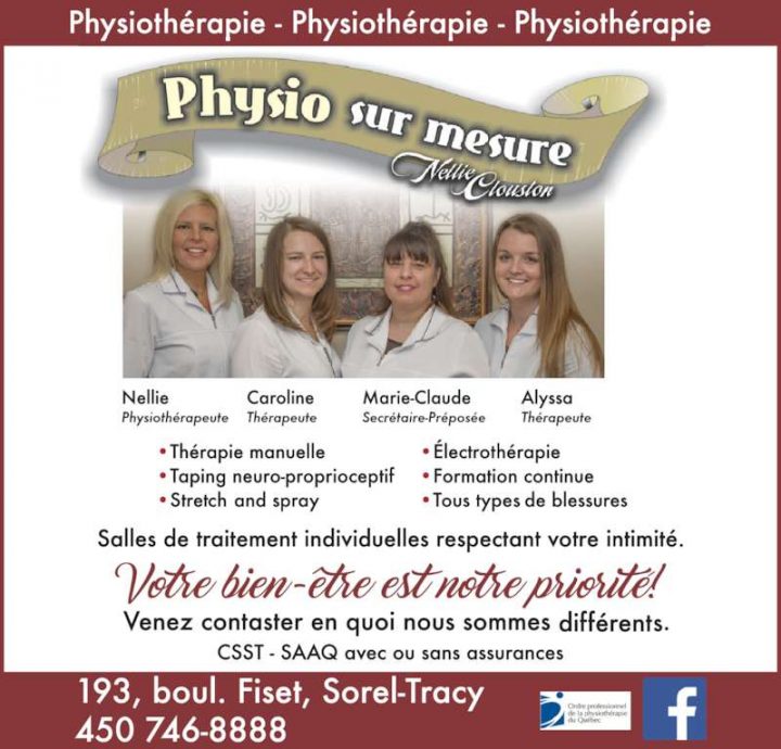 Physio Sur Mesure – Sorel-Tracy, Qc – 193, Boul Fiset dedans Douche Sur Mesure Sorel-Tracy