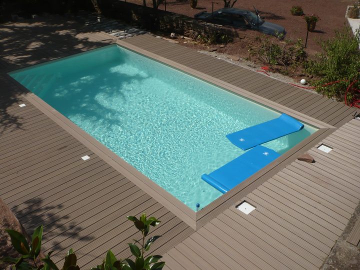 Piscine Hors-Sol Bois Linea 500X800Xh140Cm Bleu Ubbink encequiconcerne Ubbink